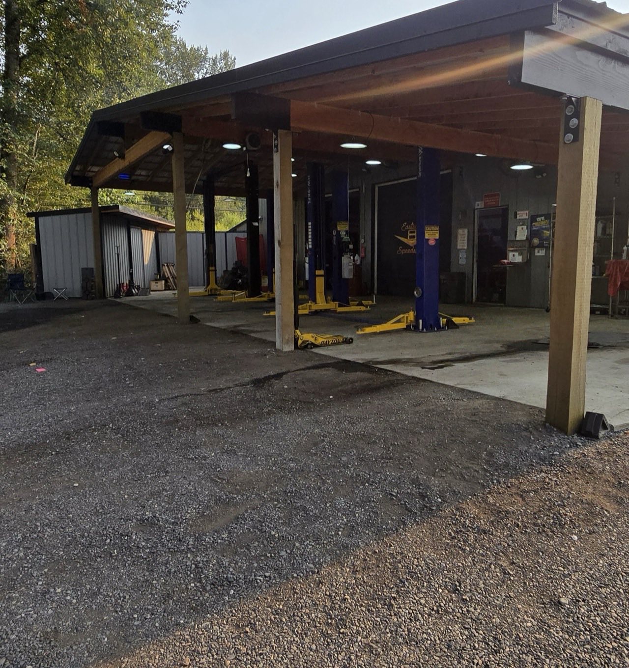 The Eastside Speedshop service bays in Woodinville, WA